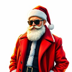 Polished holiday Santa in modern style