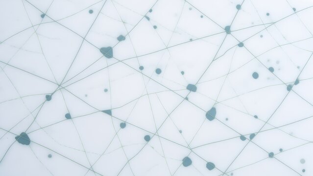 Abstract Network Connections on White Background