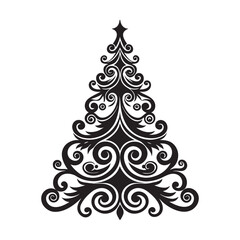 Luxurious Baroque Christmas Tree Ornament Royal Art Style