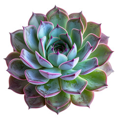 Fototapeta premium A vibrant close-up macro shot of a colorful Echeveria succulent.