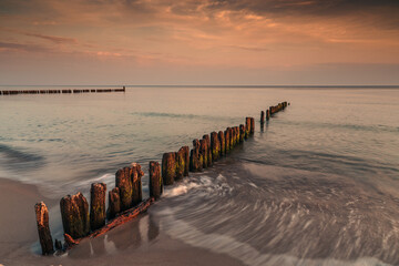 Seascape on the Polish Baltic Sea