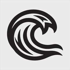 A beautiful see wave line art design