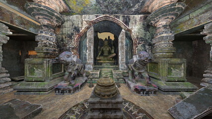 古代遺跡　3DCGレンダリング