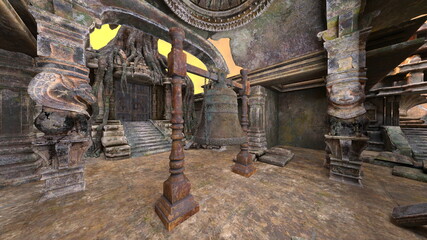 古代遺跡　3DCGレンダリング