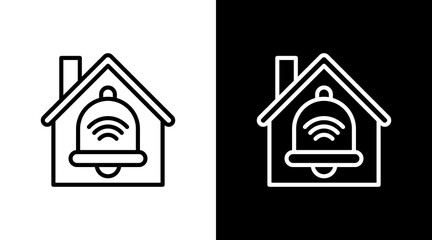 Smart Alarm  White Icon Set Design