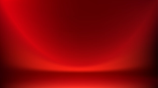 Gradient red bg limbo backdrop. Minimal studio wallpaper. Smooth silk