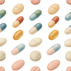pills isolated on white
