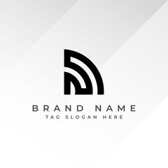 Abstract Monogram Logo Design Professional Branding