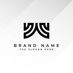 Abstract Monogram Logo Design Professional Branding