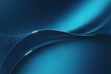 Abstract blue wave with light streaks