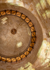 Dome interior light, salamanca cathedral, spain