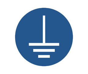 ISO 7010 M005 Connect an earth terminal to the ground sign. Obligation sign pictogram vector design and illustration.
