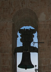 Bell tower interior, salamanca cathedral, spain