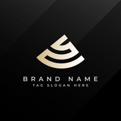 Abstract Monogram Logo Design Professional Branding