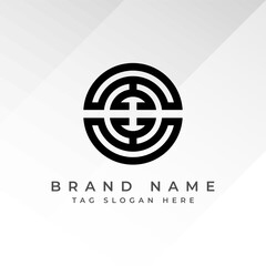 Abstract Monogram Logo Design Professional Branding
