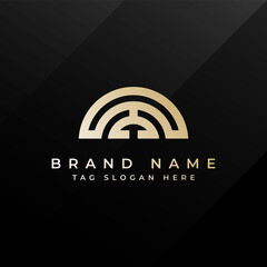 Abstract Monogram Logo Design Professional Branding