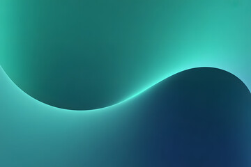 Abstract teal and blue gradient wave background