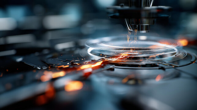 Holographic propulsion device launch visualization defocused futuristic background innovative advancement symbolism technological breakthrough representation creative launch