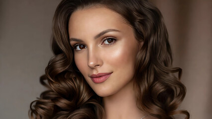 beautiful girl model close-up face