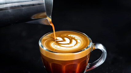 cup of coffee with milk