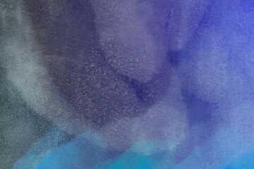 Abstract watercolor texture in blue and purple soft gradient