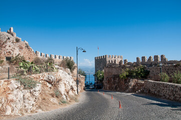 A section of Alanya Castle.