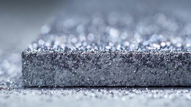 Detailed medium shot capturing the subtle contrast between fine and coarse aluminum grains emphasizing their impact on metal performance characteristics.