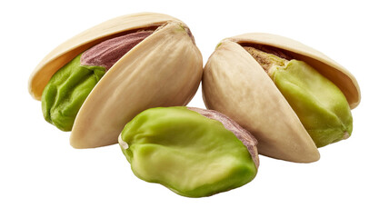 Delicious pistachios  png  isolated on transparent background, close up highlighting natural goodness, perfect for healthy snack ads and recipe blogs
