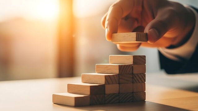 Building a successful business one step at a time with focus and strategy, achieving goals and milestones with dedication and a winning mindset