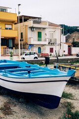 Fototapeta premium A glimpse of a fishing village in Sicily