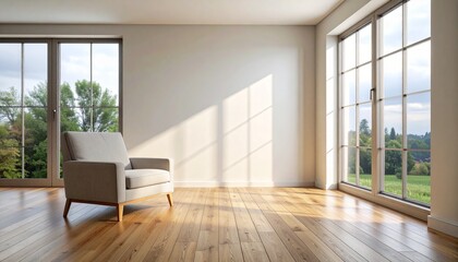Obraz premium Empty Nordic Living Room