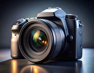 Digital camera, front lens focus, studio lighting