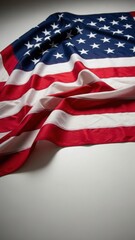 Woven American flag representing national pride, freedom, and independence, symbolizing unity for patriotic celebrations