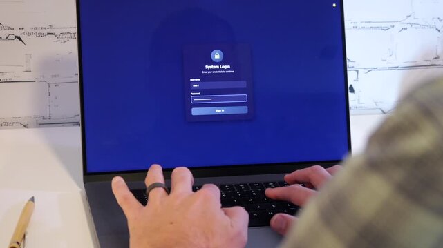 Remote Tech Worker Notified of Lay Off Via Computer Login Screen - Must Return All Equipment To Human Resources - Quiet Firing Layoffs Concept