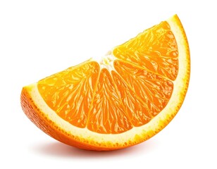 Close-up of a vibrant orange slice, showcasing juicy texture and detail