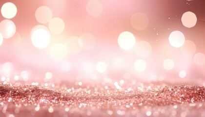 Soft pink glittery surface with bokeh lights, perfect for celebrations