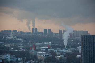 smoke from the chimney