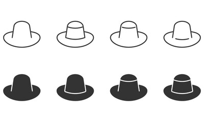 Farm hat icon vector illustration