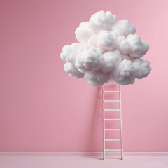 Ladder to the sky in a room