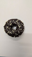 chocolate donut with sprinkles