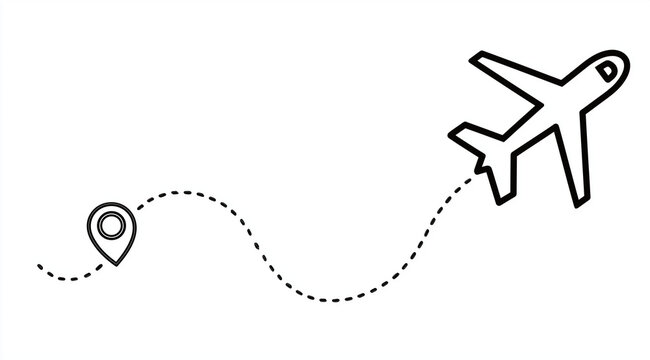 Volare per una destinazione. Partire. Vacanze.