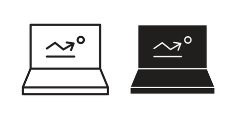 Bounce rate icons design, logo. Symbol illustration set