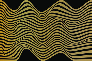 Abstract wave golden background