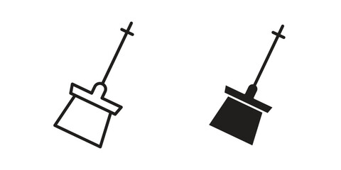 Car dipstick icons design, logo. Symbol illustration set