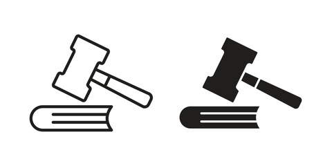 employment law icons design, logo. Symbol illustration set