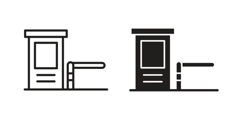 Road toll icons design, logo. Symbol illustration set