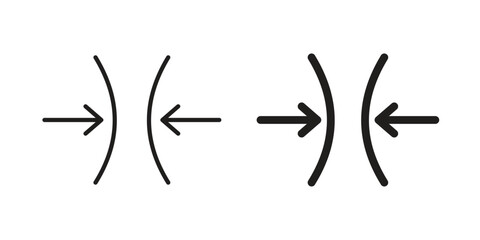 Squeeze icons design, logo. Symbol illustration set