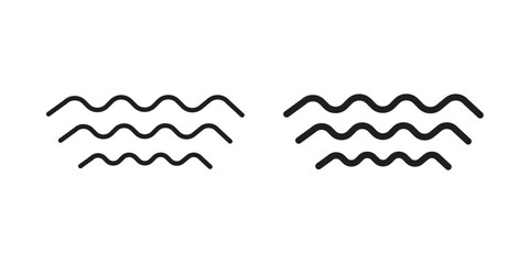 Wave icons design, logo. Symbol illustration set