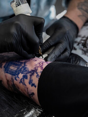 Close-up of detailed linework on Japanese pagoda structure showing traditional architectural...