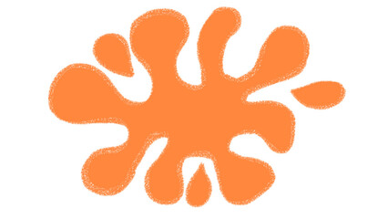 Vintage orange decorative clip art isolated on a transparent PNG background, featuring classic ornamental shapes and elegant design accents.